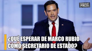 ¿Qué esperar de Marco Rubio como secretario de Estado [upl. by Retsel]