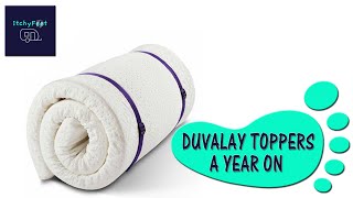 Our Duvalay Mattress Toppers  One Year On [upl. by Orlena]