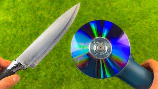 Amazing Method To Sharpen A Knife Like A Razor Sharp DIY with CD [upl. by Atnom205]