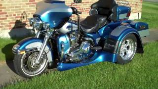 Harley Ultra Classic Trog Trike Conversion W Trax Floor B [upl. by Eiramannod900]