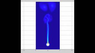 NavierStokes Convection MatLab Simulation [upl. by Ragucci]