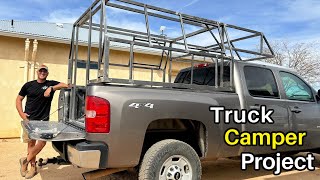 DIY Truck Camper Build  The Frame Pt1  How To [upl. by Oisinoid]