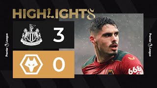 Defeat on Tyneside  Newcastle United 30 Wolves  Highlights [upl. by Nocaed78]