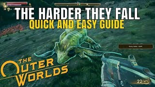 THE HARDER THEY FALL  Missable MEGA SPRAT  THE OUTER WORLDS [upl. by Atnoid413]