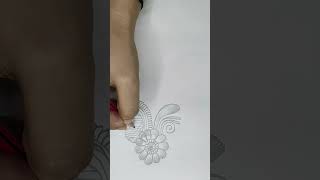 Hor with flower mehandi design 🫴🏻💓 like viralvideo art henna drawing likeandsubscribe [upl. by Annahsirhc]