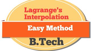 Lagranges Interpolation Formula [upl. by Moshell]