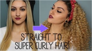 Straight to Super curly hair  Chopstick Tutorial [upl. by Clareta]