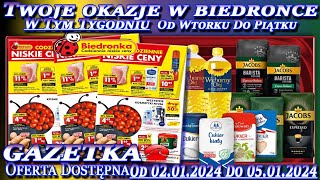 Biedronka Nowa Gazetka Promocyjna Od Wtorku 02012024 W Tym Tygodniu Twoje Okazje w Biedronce [upl. by Nagel]