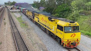 Aurizon ACD6052 amp ACD6055 with 2BM1 at East Maitland  291024 [upl. by Anitac697]