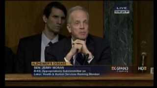 Senator Jerry Moran Talks to Seth Rogen and Rep Dennis Moore During Hearing on Alzheimers [upl. by Htenek]