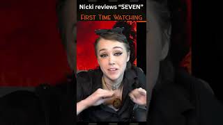 Seven Movie Reaction moviereaction firsttimewatching crimemovies Se7en DavidFincher Nicki [upl. by Enelra]