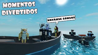 PELEA DE BARCOS INSANA  ROBLOX  PILFERING PIRATES [upl. by Ladnik]