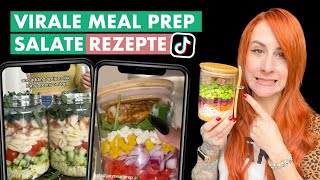 Ich teste virale Meal Prep Salat Rezepte von TikTok [upl. by Eki]