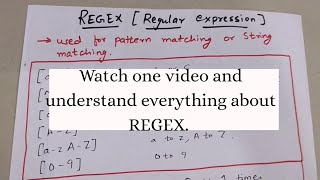 REGEX REGULAR EXPRESSIONS WITH EXAMPLES IN DETAIL  Regex Tutorial [upl. by Ardyce273]