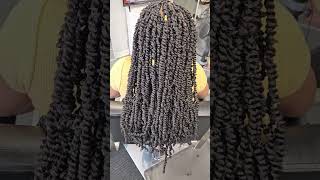 Passion Twist on 4C Natural Hair edmontonbraider [upl. by Jasper]