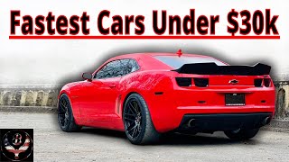 9 Fastest American Cars Under 30k  2022 [upl. by Anovahs960]