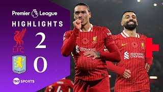 Nunez amp Salah Punish Villa At Anfield 💪  Liverpool 20 Aston Villa  Premier League Highlights [upl. by Imhsar]