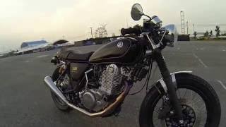 Sr400 with Orange Boulevard OMCSR type Test Drive with Gopro Hero [upl. by Alokin]