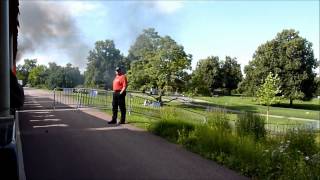 Eine Fahrt mit der Parkeisenbahn durch den Höhenpark auf dem Stuttgarter Killesberg [upl. by Shippee]