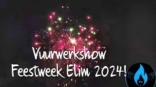 Vuurwerkshow Feestweek Elim 2024 [upl. by Hannover44]