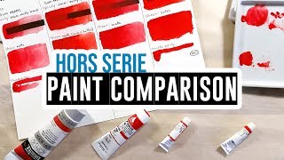 Comparing watercolor gouache acrylic gouache and acrylic paints 🎨🖌 [upl. by Nyliac113]