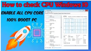 How To Enable All CPU Cores Windows 1110 amp 100 Boost PC  Check How Many Cores Your CPU [upl. by Eanej]