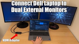 Connect Dell Laptop to Two Monitors with HDMI [upl. by Fay]