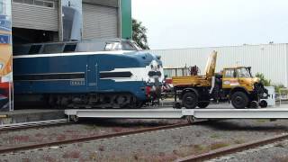 Manœuvres ferroviaires à la Cité du Train de Mulhouse Rangierarbeiten [upl. by Einohtna137]