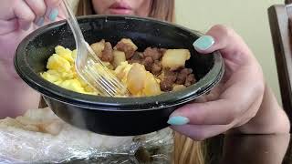 ASMR Jimmy Dean Breakfast Bowl and Breakfast Burritos [upl. by Ettegdirb]