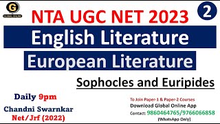 Most important Works of Sophocles and Euripides European Literature for NET ExamEnglish Literature [upl. by Dielu480]