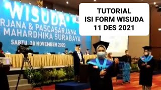 TUTORIAL PENGISIAN GOOGLE FORM WISUDA 2021  PENDAFTARAN WISUDA 2021 STIE MAHARDHIKA [upl. by Matthias]