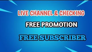 Live Channel Promotion  Get Free Subscribers  You Tube Tips  Livechannelpromotion free 12Sep [upl. by Valeta869]