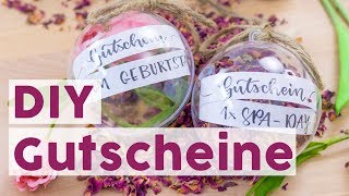 Geschenkidee Tutorial für HandletteringGutscheine  DIY [upl. by Walkling]