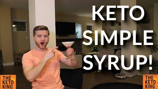 The Easiest Easy KETO Simple Syrup ever Keto Cocktails are now possible Keto drinks for the win [upl. by Acirrej]