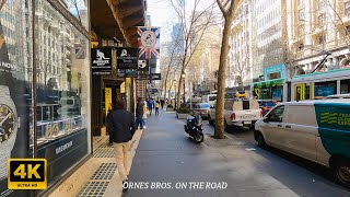 Melbourne Australia  4K Walking Tour [upl. by Eidoc98]