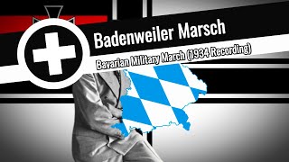 Badenweiler Marsch Bavarian Military March  1934 Recording [upl. by Hidie]