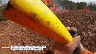 INCÊNDIO EM VEGETAÇÃO  CaçadorSC 006 [upl. by Bodkin]