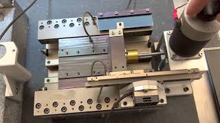 Ultra precision air bearing stage with friction bar drive DTL Z axis [upl. by Mamoun]