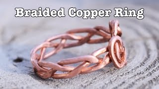 DIY Braided Copper Ring [upl. by Ahsenal]