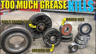 How to GREASE UnSeize and Clean SEALED Bearings [upl. by Olivero988]