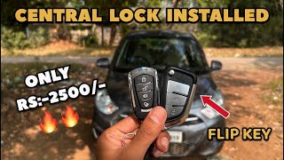 How to Install Central Locking In Car with Flip Key🔥 Only Rs2500 ✅ [upl. by Sucirdor682]