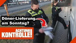 Dönerspieß auf SONNTAGSFAHRT Darf der LKW fahren 12 Kabel Eins  Achtung Kontrolle [upl. by Lunt223]