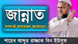 জান্নাত  শায়খ আব্দুর রাজ্জাক বিন ইউসুফ নতুন ওয়াজ  Jannat Shaikh Abdur Razzak Bin Yousuf New Waz [upl. by Marquet]