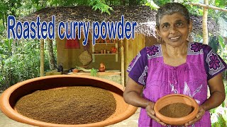 Lets make roasted curry powder in village style Roasted curry powder Sri Lanka [upl. by Asenab278]