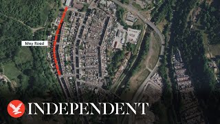 Locator map shows scene of Aberfan ‘stabbing as schools in lockdown [upl. by Tenej]