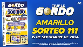 SORTEO TRIPLE GORDO 111 [upl. by Ming730]