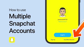 How To Use Multiple Snapchat Accounts on One Phone [upl. by Nogaem]