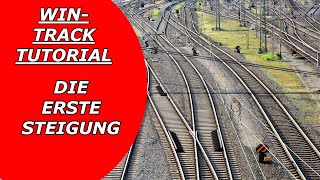 2WinTrack Tutorial Gleisplan Software Modelleisenbahn die erste Steigung [upl. by Franci203]