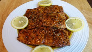 Brown Honey Glazed salmon Recipe [upl. by Ahsal]