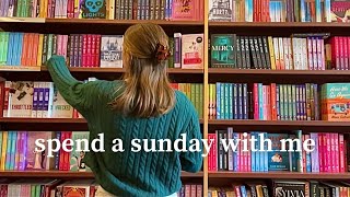 spend a sunday with me 💌  book shopping amp studying at a cafe [upl. by Ten]